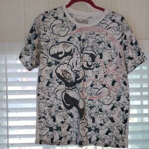 Popeye The Sailor Short Sleeve T-Shirt, Size: L
